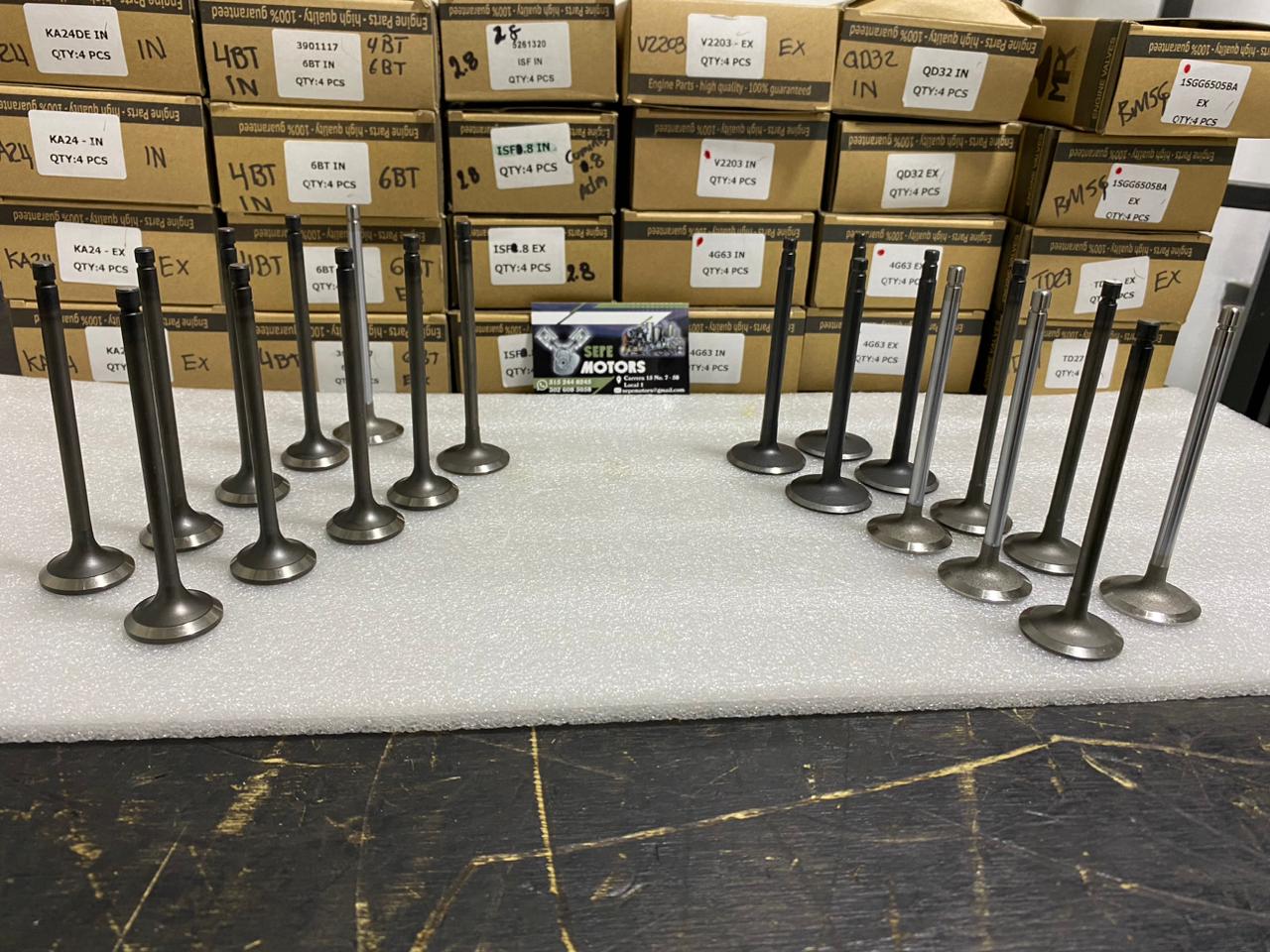 JUEGO DE VÁLVULAS TOYOTA SUPER DELTA 15B